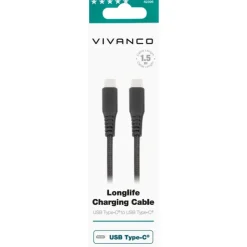 Discount kabel USB-C til USB-C sort, Mobil, Pc & Data