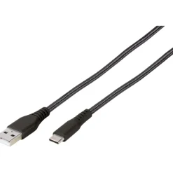 New LongLife kabel USB-A til USB-C, 1,5 meter Mobil, Pc & Data