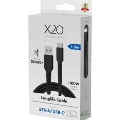 Best Vivanco Longlife USB-C/USB-A kabel, 0,5 meter Mobil, Pc & Data
