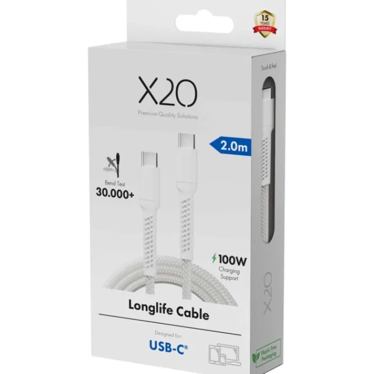 Hot Vivanco oplader lightning/USB-C - 1,2 meter Mobil, Pc & Data