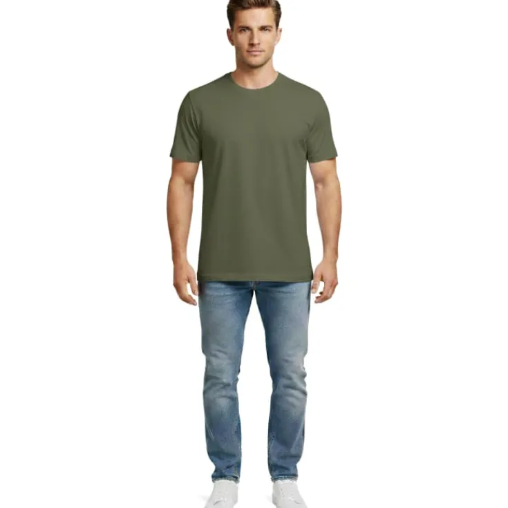 Hot Basic t-shirt, oivengrøn, str. T-Shirts & Poloshirts