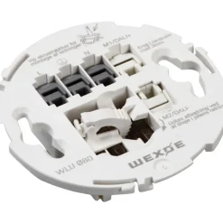 Outlet WLU lampeudtag med euro forfradåse, 5-polet, Ø80 mm -10 stk Lampeudtag