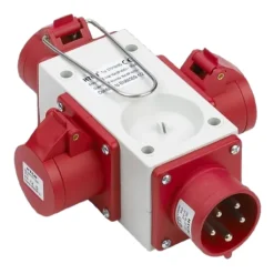 Clearance CEE kompaktforgrener, 3 udgange, 32A, 400V Industrimateriel|Cee Adaptere & Forgrenere