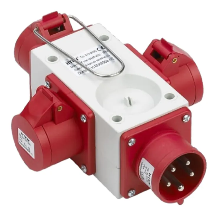 Clearance CEE kompaktforgrener, 3 udgange, 32A, 400V Industrimateriel|Cee Adaptere & Forgrenere