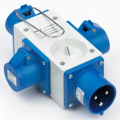 New 3XCEE kompaktforgrener, 3P, 16A, 230V Industrimateriel|Cee Adaptere & Forgrenere