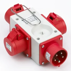 Discount 3XCEE kompaktforgrener, 5P, 16A, 400V Industrimateriel|Cee Adaptere & Forgrenere