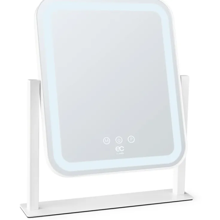 Hot EC Glowing MI4W-D25 makeup spejl med lys, 28,5x36 cm, hvid Spejle Med Lys