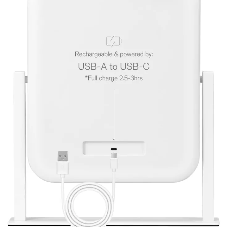 Hot EC Glowing MI4W-D25 makeup spejl med lys, 28,5x36 cm, hvid Spejle Med Lys