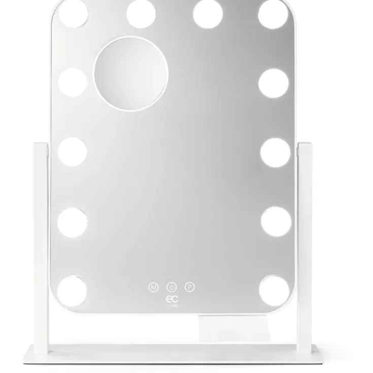 Outlet EC Shine MI3W-D29 makeup spejl med lys, 35x43,8 cm, hvid Spejle Med Lys