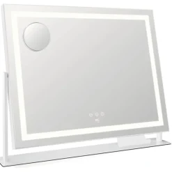 Best EC Sparkle MI1W-D58 makeup spejl med lys, 64x50,3 cm, hvid Spejle Med Lys