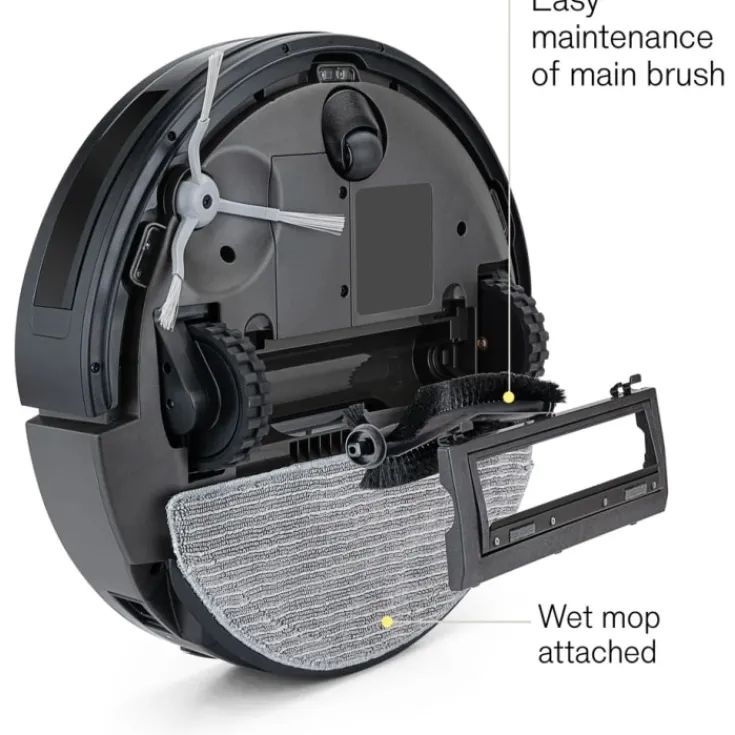 New Innobot RVC-B4LIN robotstøvsuger, gulvvask, 4000 PA, sort Elektronik Til Boligen