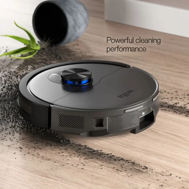 New Innobot RVC-B4LIN robotstøvsuger, gulvvask, 4000 PA, sort Elektronik Til Boligen