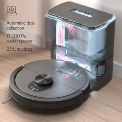 Outlet Innobot RVC-B4LIN+ robotstøvsuger, gulvvask, 4000 PA, sort Elektronik Til Boligen