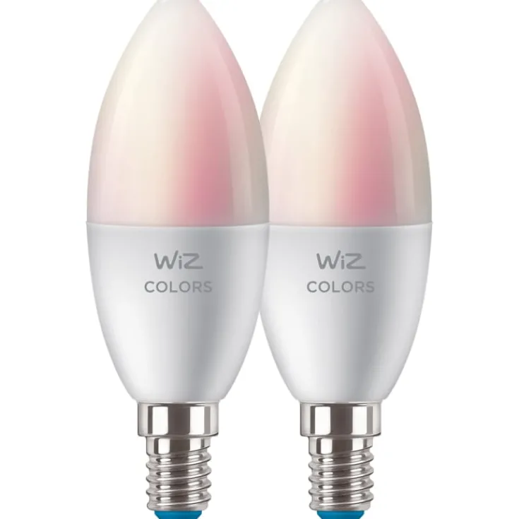 Hot E14 kertepære, 2200K-6500K, 4,9W, 2-pak Lyskilder|Wiz