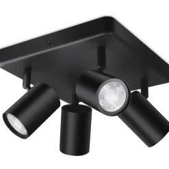 Clearance Imageo rund spotlampe, farveskift + hvid, sort Indendørs Belysning|Loftlamper