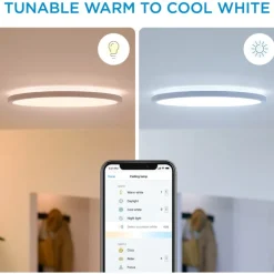 Sale Superslim plafond, justerbar hvid, hvid, Indendørs Belysning|Loftlamper