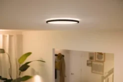Online Superslim plafond, justerbar hvid, sort, Indendørs Belysning|Loftlamper