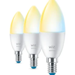 Wifi E14 kronepære, 2700K-6500K, 4,9W, 3-pak Wiz