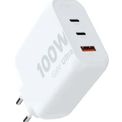 Hot adapter til opladning, 2 x USB-C / 1 x USB-A Mobil, Pc & Data