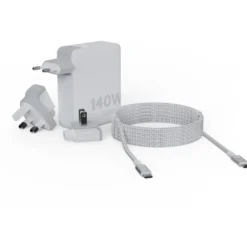 Best GaN Ultra rejseoplader, USB-C/A, 140W, hvid Mobil, Pc & Data